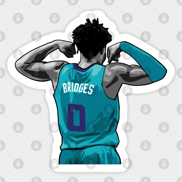 Miles Bridges Vector Back Sticker by qiangdade